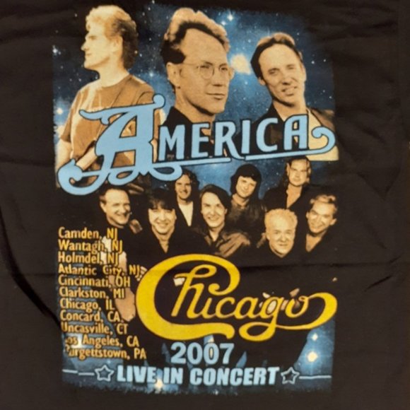 Chicago & America 2007 concert tour shirt . - Picture 2 of 2